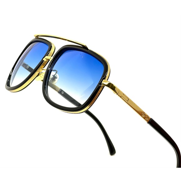 Sunglasses Oceanic Tinted Blue Gradient Lens UV400 Sun Protection Eyewear Lentes - Picture 1 of 4